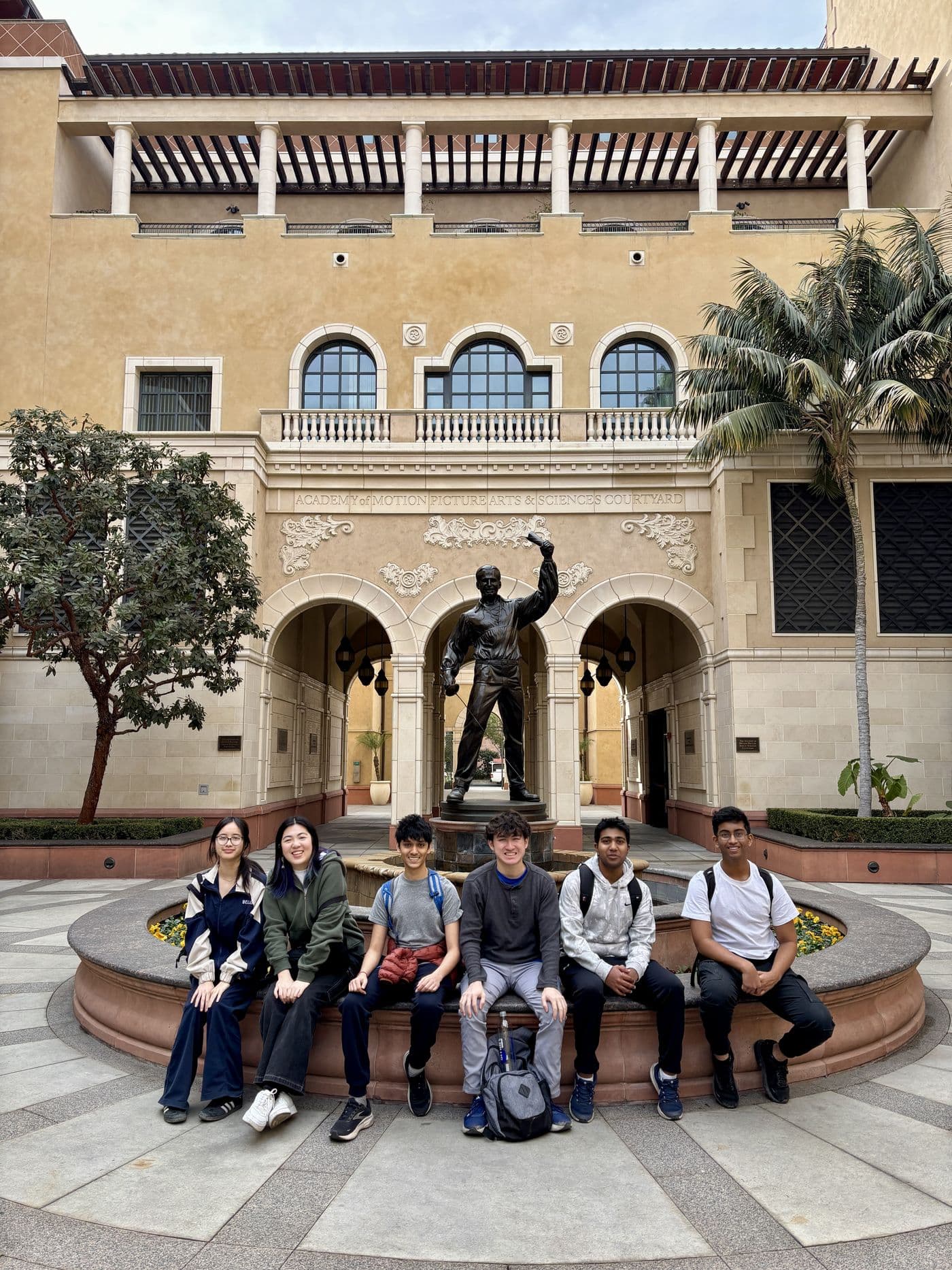 Alsion students on a college visit at the USC School of Cinematic Arts